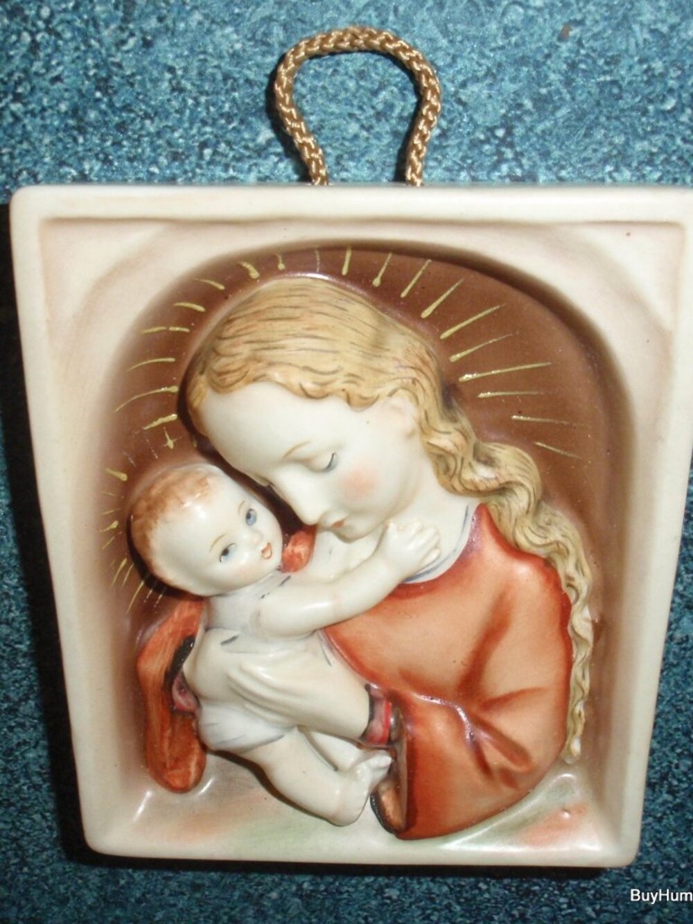 "Madonna" Goebel Hummel Wall Plaque #48/0 Mary With Jesus TMK3 - Christmas Gift!